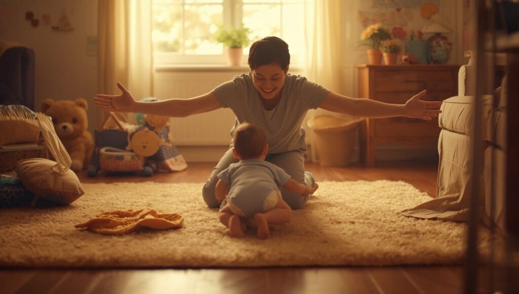 Babies Start Crawling