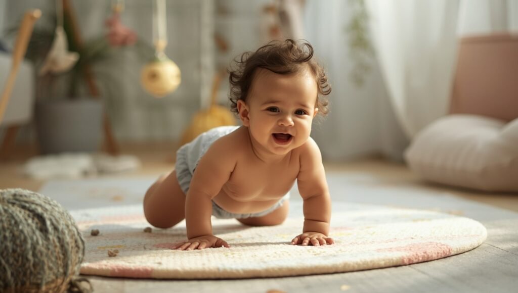 Babies Start Crawling