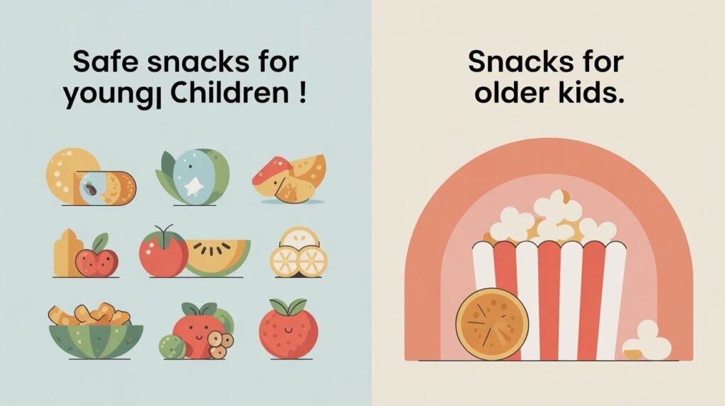 Giving Popcorn to Children