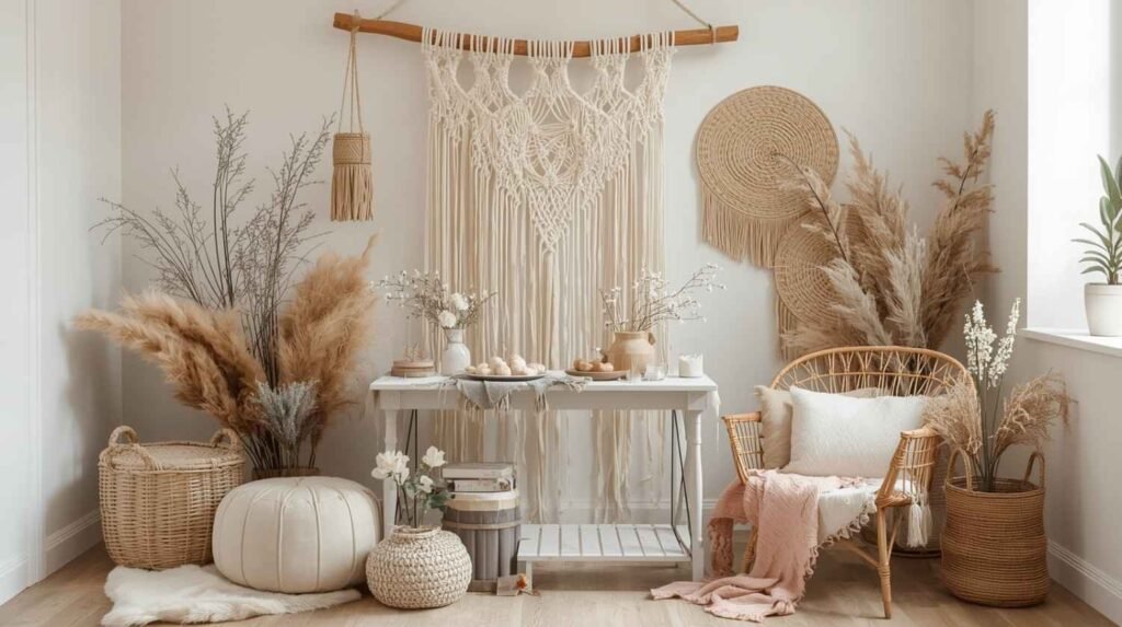 Bohemian Baby Shower Decor: Dreamcatchers, Florals & Cozy Vibes – A Soft, Free-Spirited Celebration for Modern Moms